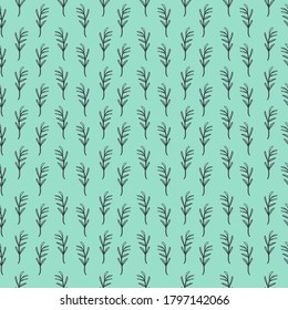 Ilustración de un patrón de hoja. Fondo orgánico floral. Textura de hoja dibujada a mano.