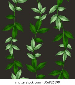 Illustration of  leaf seamless pattern