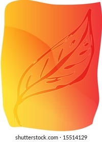 Illustration of a leaf smooth zen lineart