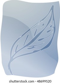 Illustration of a leaf smooth zen lineart