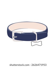  illustration of leather dog collar