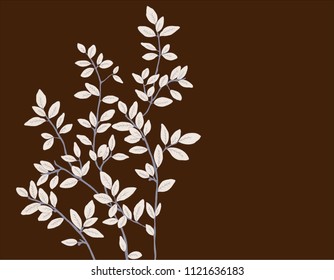 Illustration leaves and branches