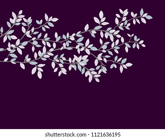 Illustration leaves and branches