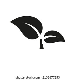 ilustración de hojas con tallos pequeños en fondo negro sobre blanco