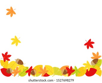 It is an illustration of the leaves that imaged autumn. I made a card.