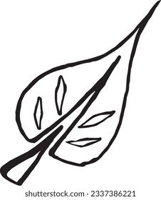 illustration of leaves vector art 