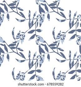 Illustration of Leaves. Vector Background (eps 8, CMYK)