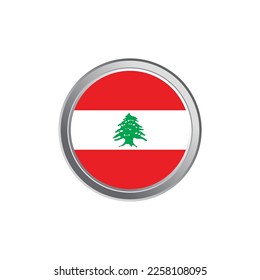Illustration of Lebanon flag Template