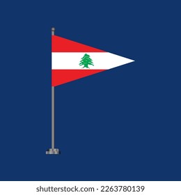Illustration of Lebanon flag Template