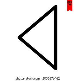 ilustración del icono de diseño de flecha izquierda