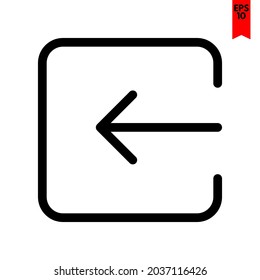 illustration of left arrow design icon
