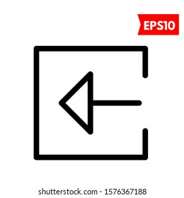 illustration of left arrow icon