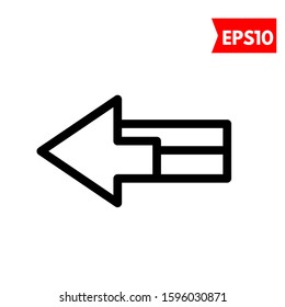 illustration of left arrow icon