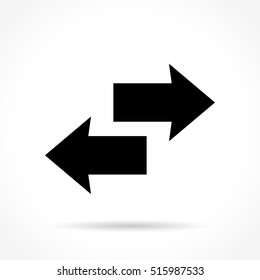 Illustration of left and right arrows icon