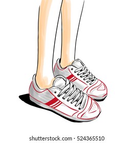 how to draw running legs clipart