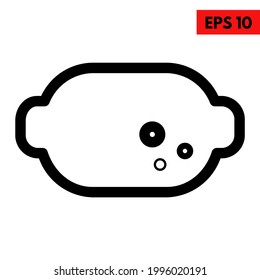 Illustration of lemon line icon