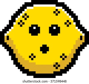 An illustration of a lemon looking surprised in an 8-bit cartoon style.