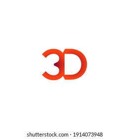 ILLUSTRATION LETTER 3D LOGO VECTOR. TEMPLATE DESIGN