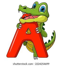 Illustration of A letter for Alligator