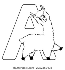 Illustration of A letter for Alpaca