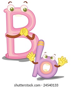 Illustration of the letter B