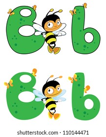 illustration of a letter B bee
