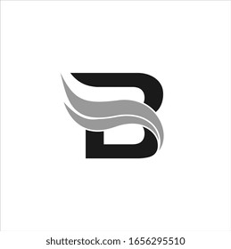 illustration of letter B vector logo for fashion and beauty