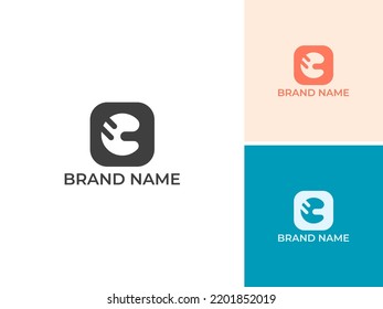 SCHREIBEN DES MODERNEN LOGO-SYMBOL-DESIGN-VEKTORS
