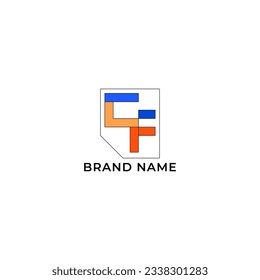 ILLUSTRATION LETTER CF TECH GEOMETRIC LOGO ICON TEMPLATE DESIGN VECTOR