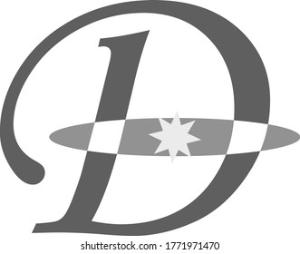 ilustración del vector del logotipo de letra D