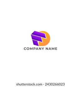 LETRA DE ILUSTRACIÓN E Y D GEOMÉTRICO LOGOTIPO ICONO DEGRADADO PLANTILLA DE COLOR SIMPLE ELEMENTO MINIMALISTA DISEÑO VECTOR SIMPLE BUENO PARA APLICACIONES, MARCA 
