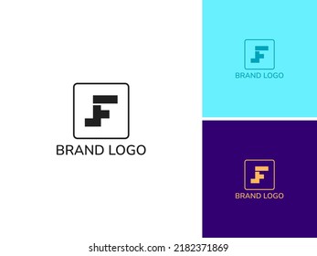 ILLUSTRATION LETTER FL LOGO DESIGN VECTOR TEMPLATE