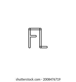 ILLUSTRATION LETTER FL LOGO VECTOR FOR YOUR BUSINESS