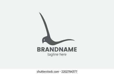 Illustration of the letter L as a pigeon. Illustration L letter icon. L Letter Logo Template vector icon design. Initial L logo.