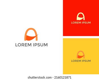 ILLUSTRATION LETTER A WITH LINE LOGO VECTOR TEMPALTE