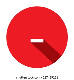 A Illustration of a Letter with a Long Shadow - Letter -
