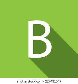 A Illustration of a Letter with a Long Shadow - Letter B