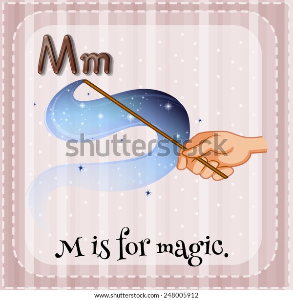 Illustration Letter M Magic Stock Vector (Royalty Free) 248005912 ...