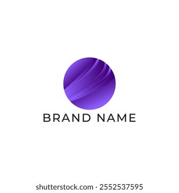 ILUSTRACIÓN LETRA O CÍRCULO GRADIENTE COLOR PÚRPURA TECH LOGO ICONO PLANTILLA ELEMENTO DE DISEÑO SIMPLE VECTOR