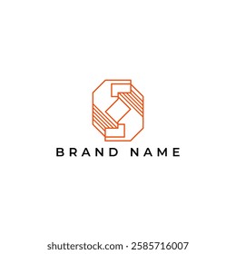 ILLUSTRATION LETTER O GEOMETRIC  LOGO ICON ORANGE COLOR TEMPLATE SIMPLE MINIMALIST ELEMENT DESIGN SIMPLE VECTOR GOOD FOR APPS, BRAND 