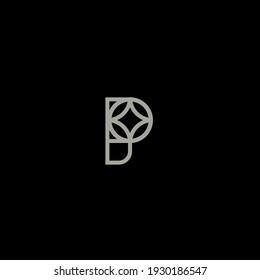 Illustration of the letter P and a stardiamond inside