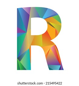 Illustration Letter R Different Colors On Stock Vector (Royalty Free ...