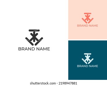 ILLUSTRATION LETTER TRIPLE T MODERN TEMPLATE LOGO ICON DESIGN VECTOR