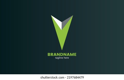 Illustration of the letter V with a bookmark. Letter V Logo Template vector icon design. Illustration V letter icon. Initial V logo.Lettering and corporate. Elegant identity template.