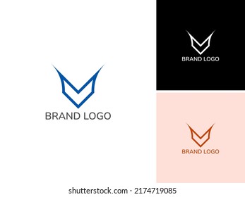 ILLUSTRATION LETTER V LOGO DESIGN VECTOR TEMPLATE