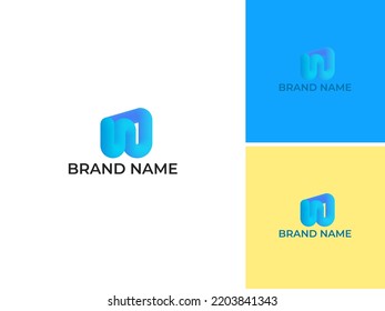 ILLUSTRATION LETTER W 3D DESIGN LOGO ICON VECTOR