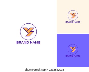 ILLUSTRATION LETTER Y GEOMETRIC LOGO ICON TEMPLATE DESIGN SIMPLE VECTOR GOOD FOR APPS, BRAND 