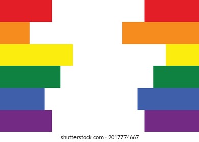 Ilustración de la bandera LGBT