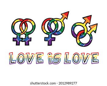 An illustration of LGBT pride.