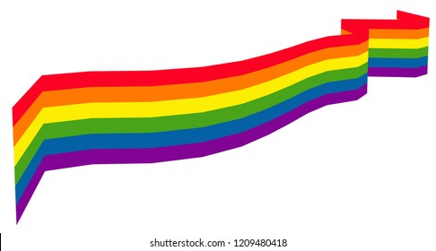 illustration of LGBT Rainbow flag background